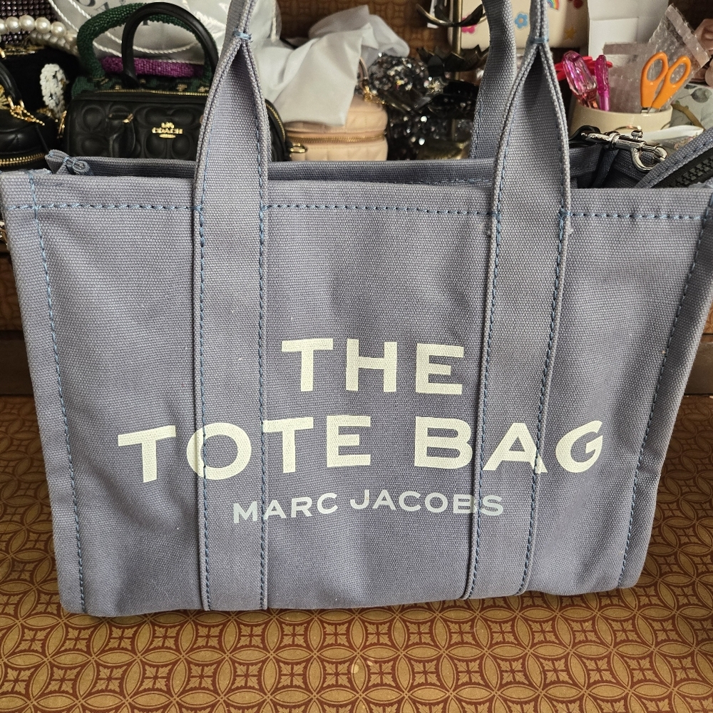 Marc Jacobs Canvas The Tote Bag in Blue Canvas